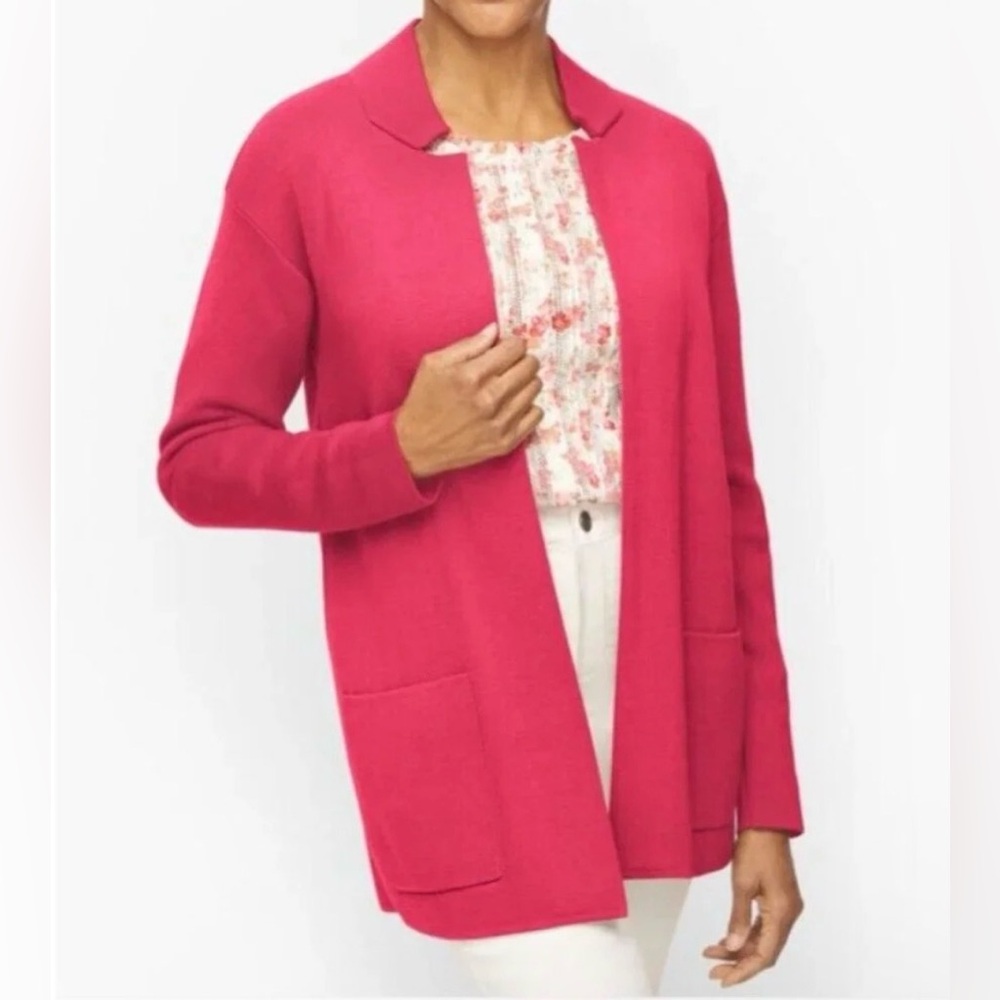 Talbots Raspberry Pink Women's Sweater - XL petite